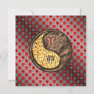 Carte Bélier et lapin terrestre