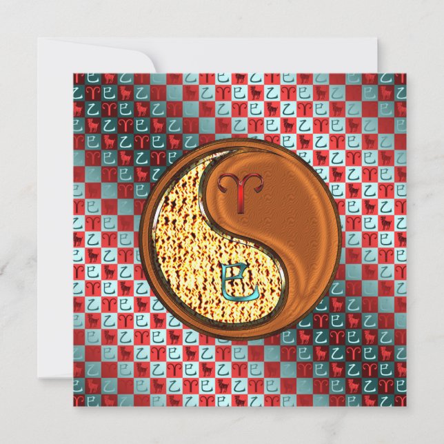 Carte Béliers et serpent à bois (Devant)