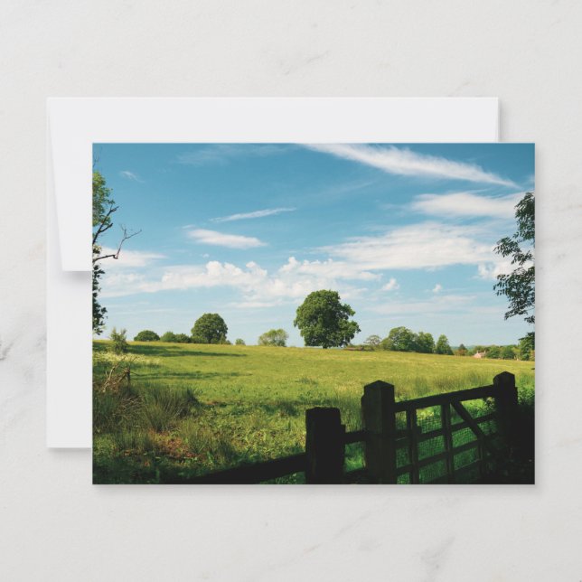Carte Belle affiche du paysage rural (Devant)