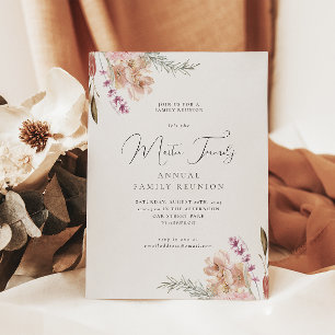 Carte Belle Boho Aquarelle Famille Réunion