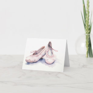 Carte Belle Chaussons De Ballet BLANC