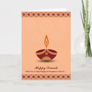 Carte Belle conception Diwali