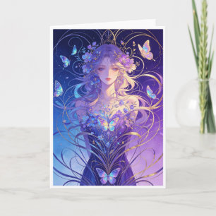 Carte Belle dame papillon
