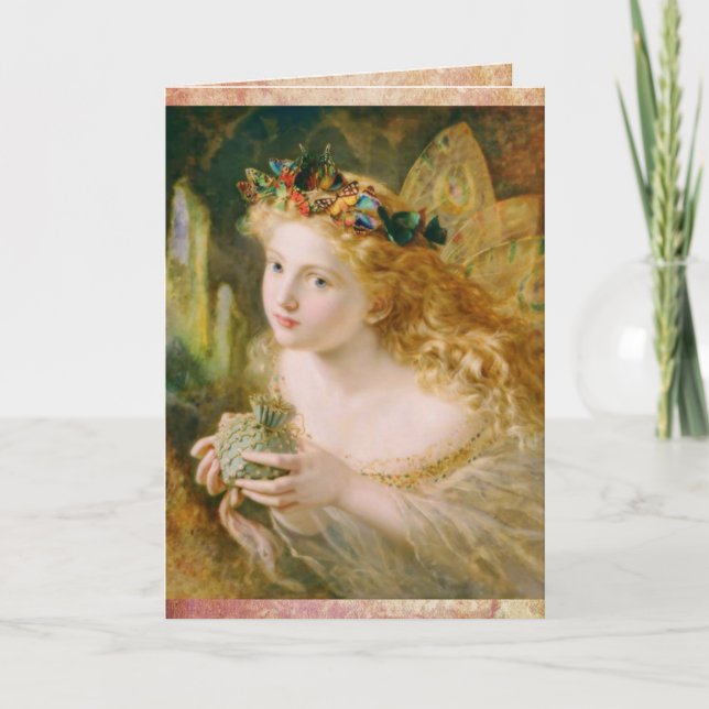 Carte Belle Fairy Dreams Vintage Anniversaire (Devant)