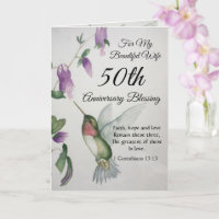 Belle femme Bénédiction du 50e anniversaire