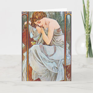 Carte Belle femme qui dort