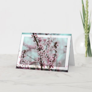 Carte Belle floraison de cerisiers de printemps