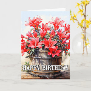 Carte Belle floraison de fleurs de Lily