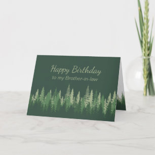 Carte Belle-frère Anniversaire Nature Therapy Forest 