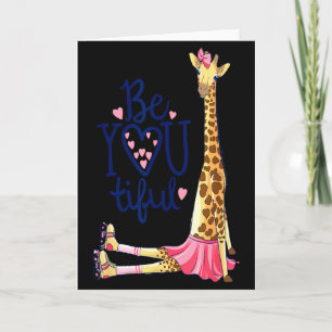 Carte Belle Girafe _ Inspirez Soyez Vous Girafe Animal 