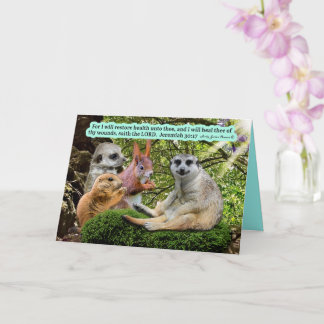 Carte Belle guérison Écriture Jérémie 30:17