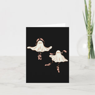 Carte Belle Halloween Ghost Dancing Ballerina