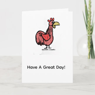 Carte Belle Journée Coq