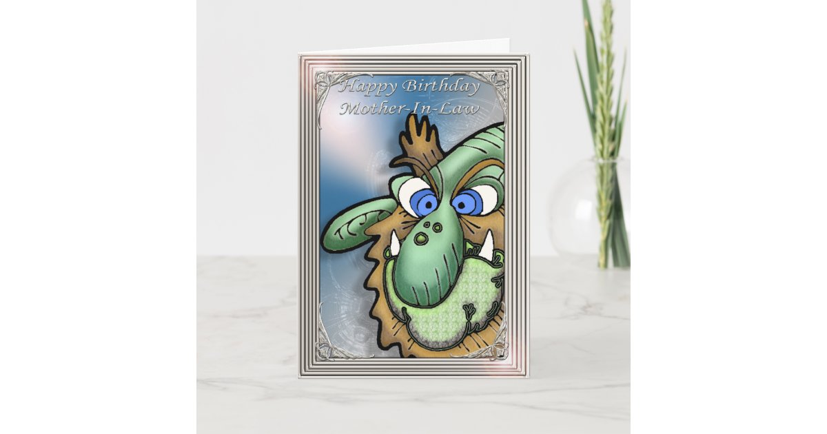 Carte Belle Mere De Joyeux Anniversaire Humoristique Zazzle Ca