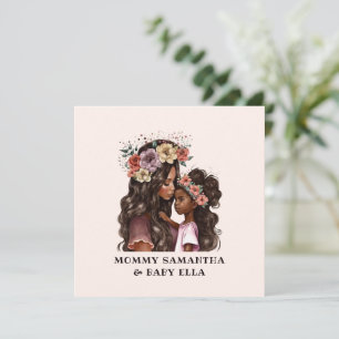 Carte Belle mère et fille noire (2)
