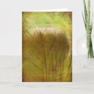 Carte Belle plume Toutes les occasions Salutation