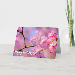 Carte Belle Sakura Rose Fleurs Au Printemps