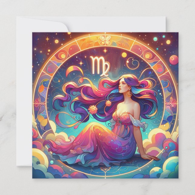 Carte Belle Vierge | Horoscope (Devant)