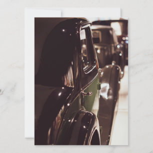 Carte Belle voiture vintage classique Salle de spectacle