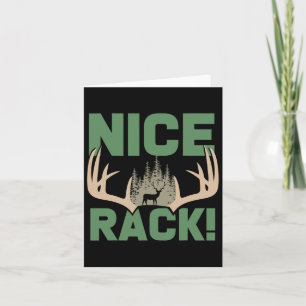 Carte Belles cornes de cerf drôle chasse humour