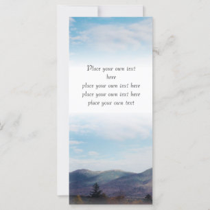 Carte Belles montagnes d'automne Personnaliser Signet