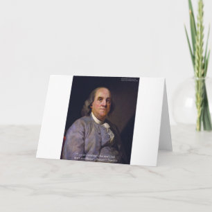 Carte Ben Franklin "Aimez Votre Neibhbor Mais..." Cadeau
