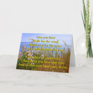 Carte Bénédiction celtique pour Bliss mariés