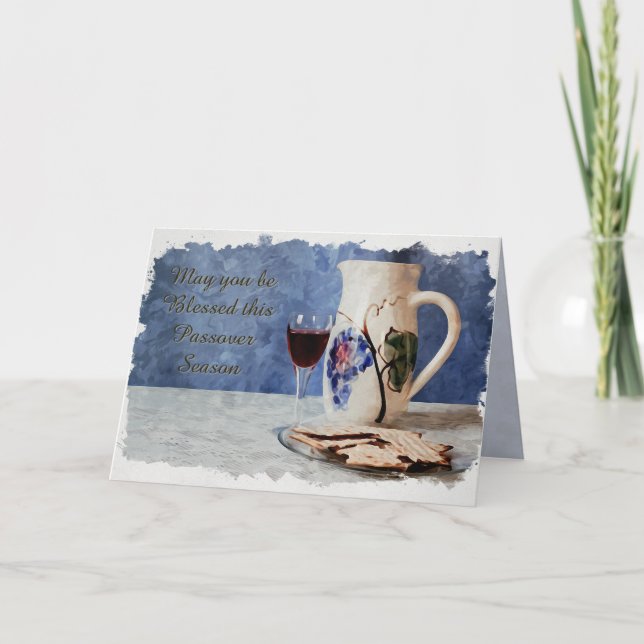 Carte Bénédiction de la Pâque : une célébration sacrée (Devant)