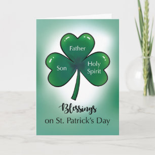 Carte Bénédiction de la Saint Patrick avec la catholique