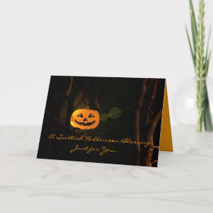 Carte Bénédiction écossaise d'Halloween -