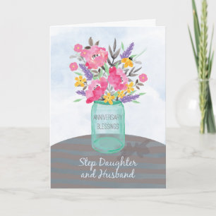 Carte Bénédictions d'anniversaire de mariage pour la bel