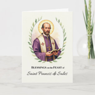 Carte Bénédictions de la fête de Saint François de Sales