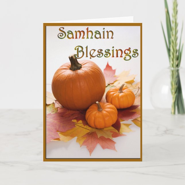 Carte Bénédictions de Samhain (Devant)