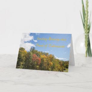 Carte Bénédictions pour la fête des Tabernacles