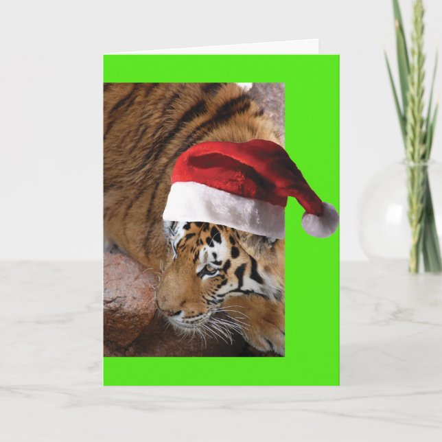 Carte Bengale Tiger Père Noël (Devant)