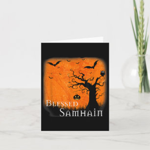 Carte Béni Samhain Wiccan Celtic Pagan Halloween Witc