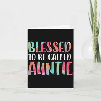 Carte Bénie d'être appelée tante chemise femmes mères jo