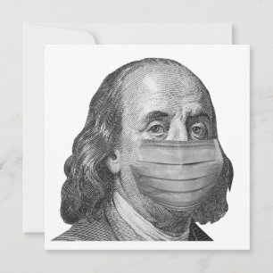 Carte Benjamin Franklin en masque