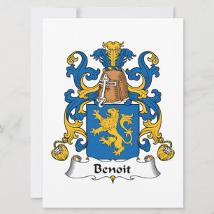 Carte Benoit Family Crest