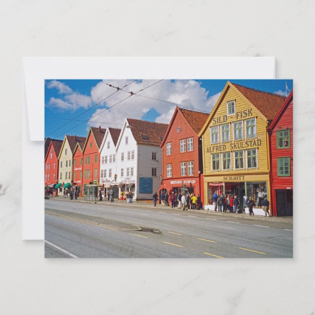Carte Bergen, Norvège (Devant)