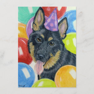 Carte Berger allemand d'anniversaire
