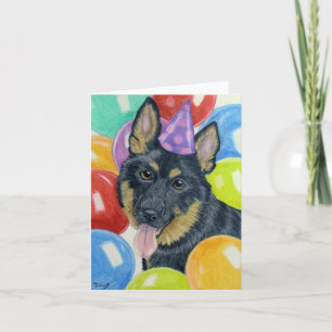 Carte Berger allemand d'anniversaire