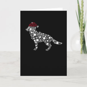 Carte Berger allemand Père Noël Chemise femmes Noël