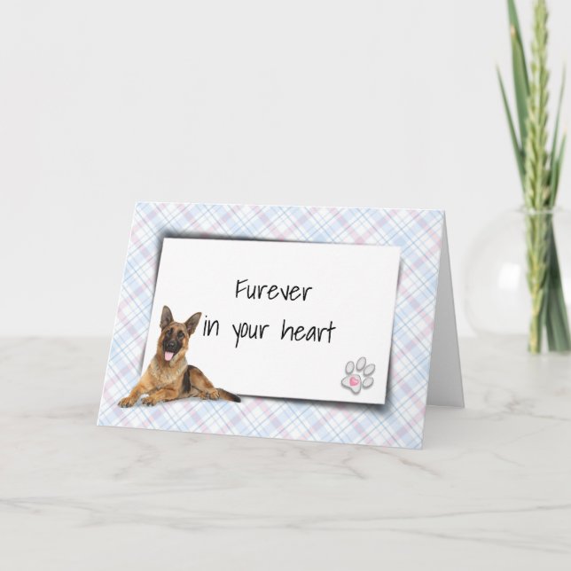 Carte Berger Allemand Sur Plaid Pet Perdre Sympathie (Devant)