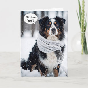 Carte Berger Australien Anniversaire Dans Les Snowflakes