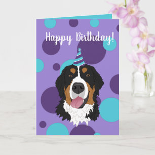 Carte Bernese Mountain Dog Anniversaire