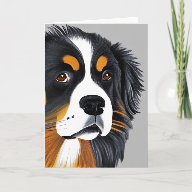 Carte Bernese Mountain Dog Toutes les occasions (Devant)