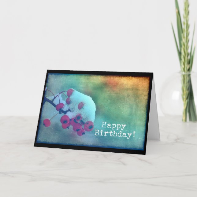 Carte Berry Cold, Anniversaire (Devant)