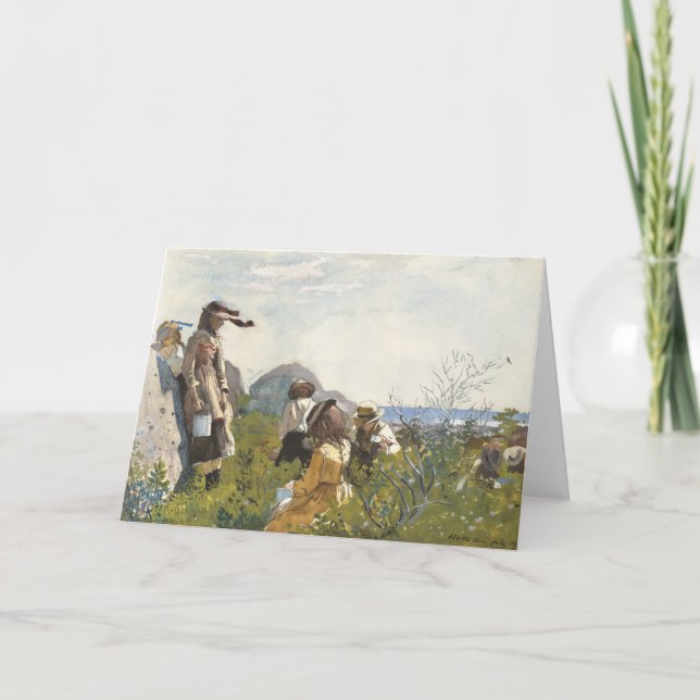 Carte Berry Pickers | Winslow Homer (Devant)