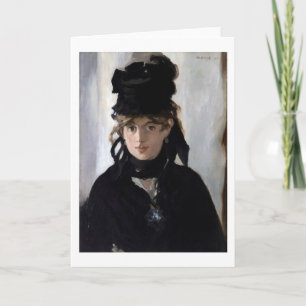 Carte Berthe Morisot avec un bouquet de violettes, Manet
